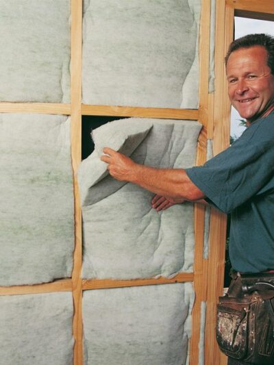 Autex GreenStuf Wall Insulation Batts been installed